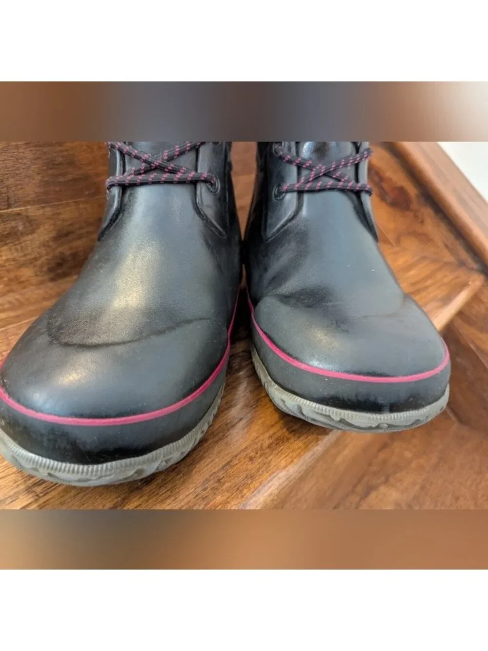 Bogs –Arcata Knit Kids Winter Boots Black With Pink Accents Big Kid Youth 4